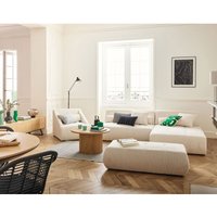 Lisa Design - Onyx - 4-sitzer modulares ecksofa beidseitig montierbar - cord - beige von LISA DESIGN