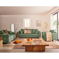 Lisa Design - Rune - 2-sitzer einzelsofa aus strukturiertem samt - salbeigrün von LISA DESIGN