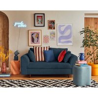 Rune – 2-sitzer sofa – aus cord - nachtblau - Nachtblau von LISA DESIGN