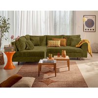 Rune - links 4-sitzer aus strukturiertem samt - olivgrün Rune - links 4-sitzer aus strukturiertem samt - olivgrün von LISA DESIGN