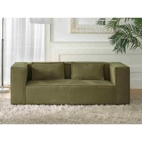 Stella – 2-sitzer einzelsofa – aus cord – moderner stil - grün - Grün von LISA DESIGN