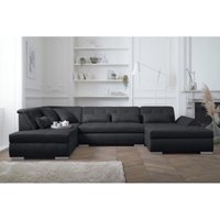Vermont – wohnlandschaft 7-sitzer ecksofa in u-form – xxl – links - schwarz Vermont – wohnlandschaft 7-sitzer ecksofa in u-form – xxl – links - schwarz von LISA DESIGN
