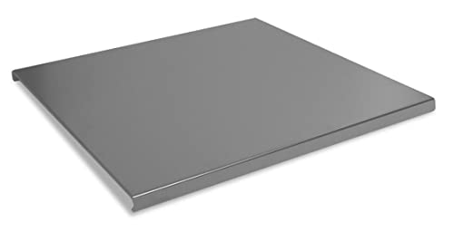 Plan Multifunktionale Platte - Schneidebrett aus Edelstahl Aisi 304 Abmessungen 60 x 55,5 x 2,5 cm mit rutschfesten Füßen von LISA Luxury IS an Attitude