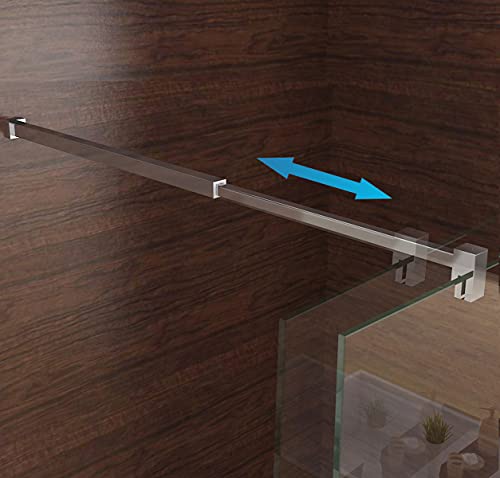 Glaswand Stabilisator Haltestange für Duschabtrennung Walk in dusche 70-120cm c1 von LISA