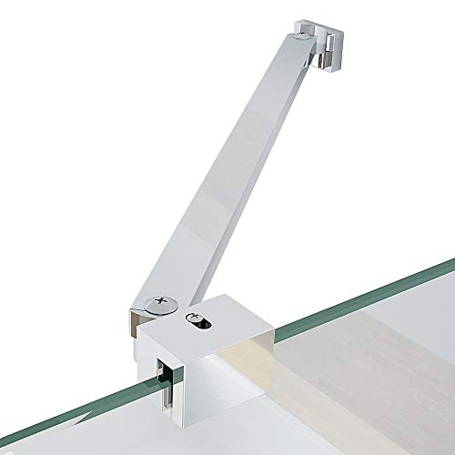 Haltestange 55cm Stabilisator Stabilisierungsstange 180°drehbar für 5/6/8mm Walk in Glaswand Duschabtrennung Duschkabine Edelstahl von LISA