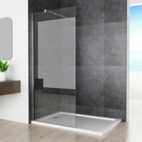 Meesalisa - Walk in Dusche Duschabtrennung 100 x 200cm Duschwand Seitenwand Duschtrennwand Klarglas 10mm nano esg Glas von MEESALISA