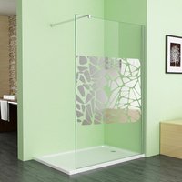 Walk in Dusche Duschabtrennung Duschwand Dusche 8mm esg nano Glas mit schutzfolie,120 x 195cm von MEESALISA