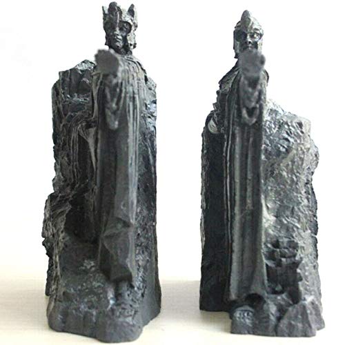 LISAQ Hobbit Third Die Tore von Gondor Argonath Statue Buchstützen 14cm Harz Buchhalter von LISAQ