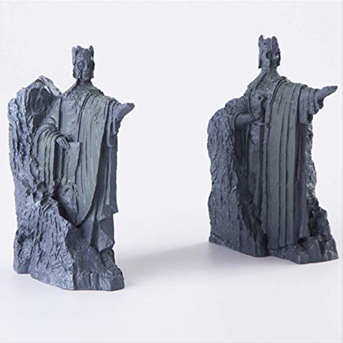 LISAQ Nordic Resin Die Argonath Skulpturen Vintage Dekoration Wohnkultur Kunst Statue Figuren Buchstütze Studie Büro Desktop-Zubehör (2er Pack) von LISAQ