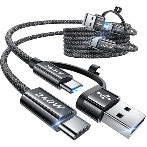 LISEN 240W USB C Kabel 2 Stück 1M+2M von LISEN