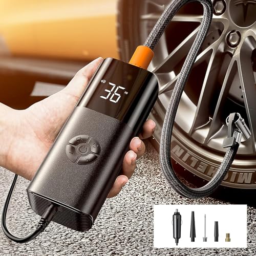 LISEN Tragbarer Luftkompressor Vielseitiges Reifenfüller Fahrradpumpe Elektrisch Akku Luftpumpe Wiederaufladbarer Elektrischer Kompressor Fahrradpumpe Elektrische Luftpumpe Fahrrad Akku Kompressor LISEN Tragbarer Luftkompressor Vielseitiges Reifenfüller Fahrradpumpe Elektrisch Akku Luftpumpe Wiederaufladbarer Elektrischer Kompressor Fahrradpumpe Elektrische Luftpumpe Fahrrad Akku Kompressor von LISEN