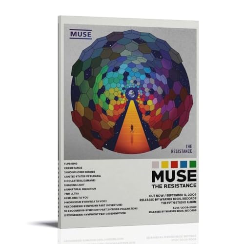 LISHDUNS Muse Poster "The Resistance Album", Poster, Schlafzimmer, Wohnzimmer, Wanddekoration, Poster, Ästhetik, Art-Deco, 30 x 45 cm, Rahmenstil LISHDUNS Muse Poster "The Resistance Album", Poster, Schlafzimmer, Wohnzimmer, Wanddekoration, Poster, Ästhetik, Art-Deco, 30 x 45 cm, Rahmenstil von LISHDUNS