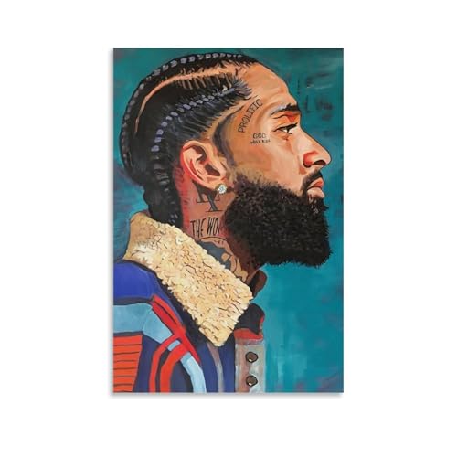 LISHDUNS Nipsey Musikposter mit Hussle-Motiv, Schlafzimmer, Wohnzimmer, Wanddekoration, Poster, Ästhetik, Art-Deco, 30 x 45 cm, ungerahmter Stil LISHDUNS Nipsey Musikposter mit Hussle-Motiv, Schlafzimmer, Wohnzimmer, Wanddekoration, Poster, Ästhetik, Art-Deco, 30 x 45 cm, ungerahmter Stil von LISHDUNS