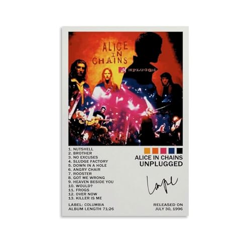 LISHDUNS Poster "Alice in Chains", ungestecktes Album, Poster, Schlafzimmer, Wohnzimmer, Wanddekoration, Poster, Ästhetik, Art-Deco, 30 x 45 cm, ungerahmter Stil LISHDUNS Poster "Alice in Chains", ungestecktes Album, Poster, Schlafzimmer, Wohnzimmer, Wanddekoration, Poster, Ästhetik, Art-Deco, 30 x 45 cm, ungerahmter Stil von LISHDUNS