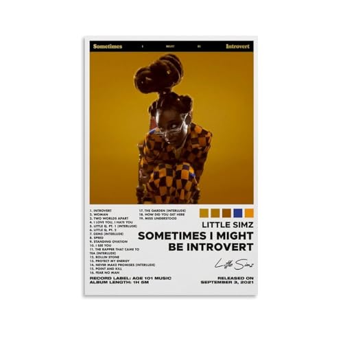 LISHDUNS "Sometimes I Might Be Introvert by Little Simz" Album-Poster, Schlafzimmer, Wohnzimmer, Wanddekoration, Poster, Ästhetik, Art-Deco, 40 x 60 cm, ungerahmter Stil LISHDUNS "Sometimes I Might Be Introvert by Little Simz" Album-Poster, Schlafzimmer, Wohnzimmer, Wanddekoration, Poster, Ästhetik, Art-Deco, 40 x 60 cm, ungerahmter Stil von LISHDUNS