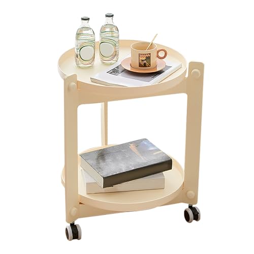 LISHEUK Couch-Beistelltisch mit Rollen für kleine Räume – Beistelltisch mit Stauraum – Ideal für Wohnzimmer und Schlafzimmer LISHEUK Couch-Beistelltisch mit Rollen für kleine Räume – Beistelltisch mit Stauraum – Ideal für Wohnzimmer und Schlafzimmer von LISHEUK
