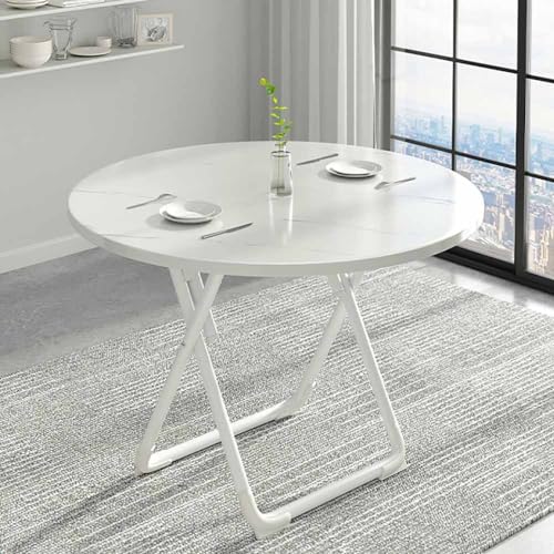 LISHEUK Klappbarer runder Esstisch für kleine Räume, Balkon, Klapptisch, φ60/70/80x72cm, Terrassentisch, Terrassen-Beistelltisch, tragbarer Campingtisch zum Essen/Kochen/Picknick LISHEUK Klappbarer runder Esstisch für kleine Räume, Balkon, Klapptisch, φ60/70/80x72cm, Terrassentisch, Terrassen-Beistelltisch, tragbarer Campingtisch zum Essen/Kochen/Picknick von LISHEUK