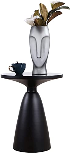 LISHEUK Kleines Beistelltisch-Sofa, runde Beistelltische, kreativer Couchtisch aus gehärtetem Glas, Nachttisch für Schlafzimmer-Ecktisch, Snacktisch, für Wohnzimmer, Büro, Balkon von LISHEUK