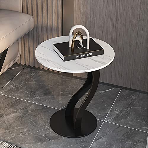 LISHEUK Sofa-Beistelltisch aus Schiefer, runder Beistelltisch, Ecktisch, Kleiner Couchtisch im Wohnzimmer, Nachttisch für kleine Räume, minimalistischer, kreativer Snacktisch für von LISHEUK