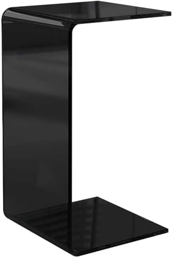 Moderner C-förmiger Beistelltisch aus Acryl für das Wohnzimmer. Minimalistisches Design. Leichtes, luxuriöses Akzentstück. Perfekt für kleine Räume. Moderner C-förmiger Beistelltisch aus Acryl für das Wohnzimmer. Minimalistisches Design. Leichtes, luxuriöses Akzentstück. Perfekt für kleine Räume. von LISHEUK