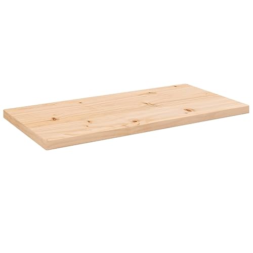 Rechteckiger Tisch aus massivem Kiefernholz 80 x 40 x 2,5 cm – Braun – Vielseitiger Schreibtisch für Computer, Gaming, Badezimmerarbeitsplatte, Küchenmöbel, höhenverstell Rechteckiger Tisch aus massivem Kiefernholz 80 x 40 x 2,5 cm – Braun – Vielseitiger Schreibtisch für Computer, Gaming, Badezimmerarbeitsplatte, Küchenmöbel, höhenverstell von LISHEUK