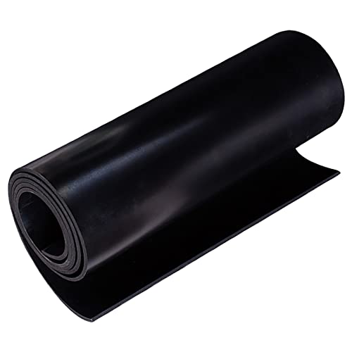 Schwarze Gummi-Platte, Neopren-Vollgummi, hitzebeständiges Dichtungspad für Klempnerarbeiten, Dichtungen, DIY-Material, Abdichtung, Stoßstangen, 76,2 x 40,6 x 0,3 cm (Länge x Breite x Dicke) von LISHINE