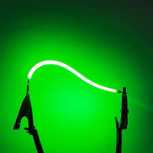 Flexibles Filament 38 mm, 60 mm, 80 mm, 95 mm, 130 mm, 145 mm, 185 mm, 255 mm, 300 mm, 450 mm, LED-Glühfaden, LED-Perlendiode, Lichtzubehör, 60 mm, flexibles Filament – grünes Licht – 3 V Flexibles Filament 38 mm, 60 mm, 80 mm, 95 mm, 130 mm, 145 mm, 185 mm, 255 mm, 300 mm, 450 mm, LED-Glühfaden, LED-Perlendiode, Lichtzubehör, 60 mm, flexibles Filament – grünes Licht – 3 V von LISOCLU