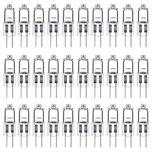 LISOCLU G4 Halogenlampen 6v 12v 24v 110v 220v 5w 10w 20w 28w 35w 40w 50w Warmweiß 3000k Dimmbare,g4 Halogenlampen Für Dunstabzugshauben Küchen Wohnzimmer Schlafzimmer(6V-15W/30PCS) von LISOCLU
