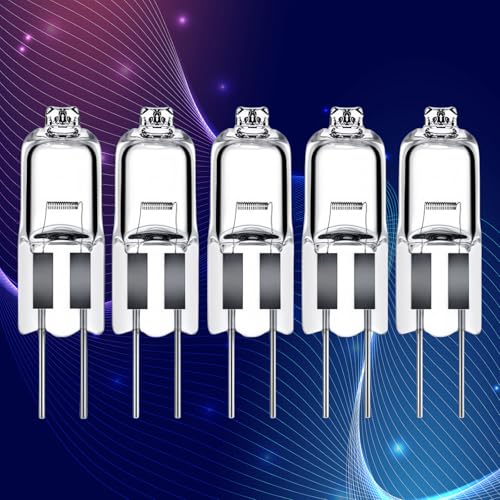 LISOCLU G4 Halogenlampen Warmweiß 3000k Dimmbare,g4 Halogenlampen Für Dunstabzugshauben Küchen Wohnzimmer Schlafzimmer 5pcs(10W/12V) von LISOCLU
