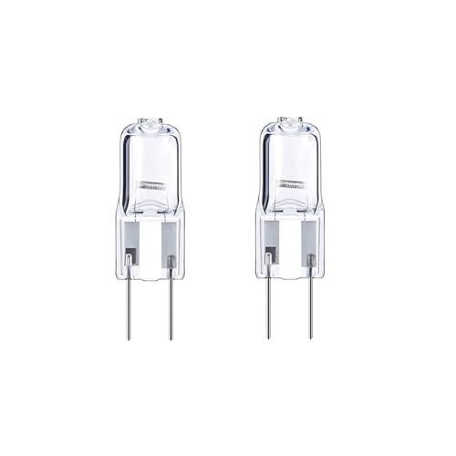 LISOCLU Gy6.35 Halogenlampen 20 W G6.35 20 W 35 W 12 V Halogenlampen 12 Volt Halogenlampe Bi-Pin Basis Glas transparent Linse warmweiß 2700 K (2 Stück) 35 W von LISOCLU