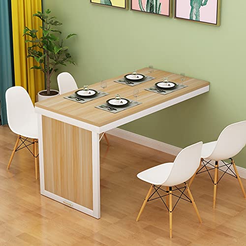 LISSY Wandtisch Klappbar Esstisch 90X60cm Küche Wandklapptisch Platzsparender Küchentisch Unsichtbarer Werkbank Wandtisch Bartisch - 5 Farben (Color : A, Size : 90x60cm/36x24in) von LISSY