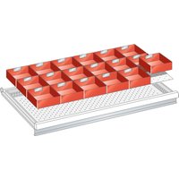 LISTA Set Einsatzkästen 54x27E, (BxTxFH) 918x459x50mm, 18-teilig von Lista