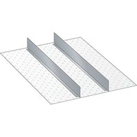 LISTA Set Schlitzwände und Trennbleche 27x36E, (BxTxFH) 459x612x250mm, 2 Trennwände von Lista