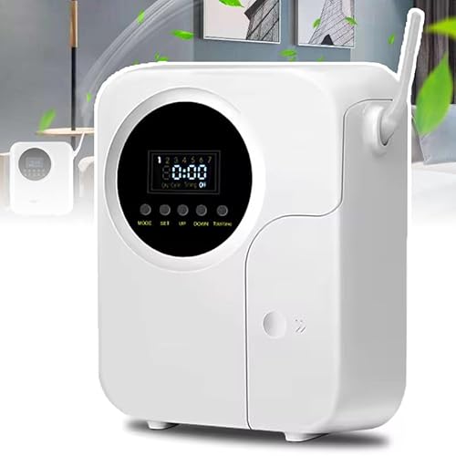 100-Ml-Aromadiffusor Mit Zeitsteuerung (200 M³ Abdeckung), 12-V-Smart-Duftluftmaschine Mit Tasteneinstellung/Steuerung über Mobile Apps, Geräuscharm, Für Hotel, Büro,White von LISTaRSw