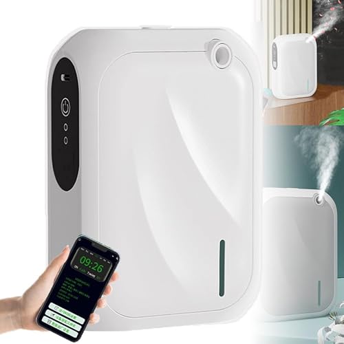 140-Ml-Duftmaschine Mit Bluetooth-App-Steuerung – 4-Stufen-Timer, Wand-/Desktop-Duftmaschine Für Zuhause, 200 M³ Reichweite, Für Zuhause, Flur,White 140-Ml-Duftmaschine Mit Bluetooth-App-Steuerung – 4-Stufen-Timer, Wand-/Desktop-Duftmaschine Für Zuhause, 200 M³ Reichweite, Für Zuhause, Flur,White von LISTaRSw