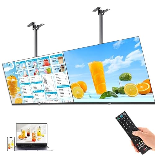 32-65 Zoll Hängende Werbemaschine Mit Abgehängter Decke, Digital Signage-Display, Unterstützt Split Screen/Wlan/Timer-Schalter, Für Restaurant, Café, Molkerei, Wand,2PCS-43in 32-65 Zoll Hängende Werbemaschine Mit Abgehängter Decke, Digital Signage-Display, Unterstützt Split Screen/Wlan/Timer-Schalter, Für Restaurant, Café, Molkerei, Wand,2PCS-43in von LISTaRSw