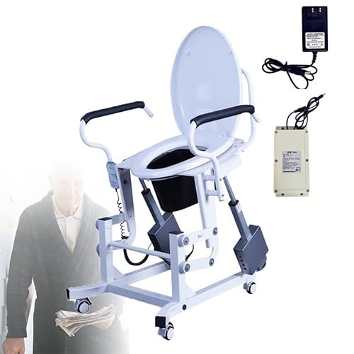 Automatischer Toilettenstuhl-Aufstehhilfe Mit Abnehmbarer 6-L-Toilette/Verriegelbarer Seilrolle/Mobiler Wiederaufladbarer Batterie, Beweglicher Elektrischer Toilettenstuhl von LISTaRSw