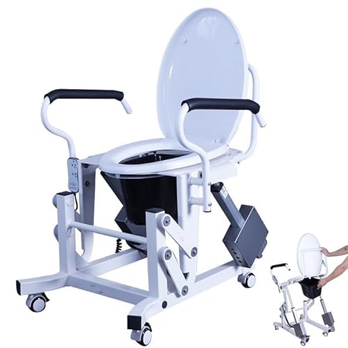 Automatischer Toilettenstuhl-Erhöhung Mit 6L Abnehmbarer Toilette/Feststellbarer Seilrolle,Beweglicher Elektrischer Toilettenstuhl,Neigungswinkel 15–16° & Hubhöhe 45 Bis 75Cm Automatischer Toilettenstuhl-Erhöhung Mit 6L Abnehmbarer Toilette/Feststellbarer Seilrolle,Beweglicher Elektrischer Toilettenstuhl,Neigungswinkel 15–16° & Hubhöhe 45 Bis 75Cm von LISTaRSw
