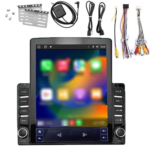 Kopfstützen-Automonitor Mit Carplay/Android Auto + Bluetooth + Lenkradsteuerung + Rückfahrkamera, Autoradio 2 Din 9,7 Zoll Touchscreen Für Fi-At St-ilo 2010,S2 Kopfstützen-Automonitor Mit Carplay/Android Auto + Bluetooth + Lenkradsteuerung + Rückfahrkamera, Autoradio 2 Din 9,7 Zoll Touchscreen Für Fi-At St-ilo 2010,S2 von LISTaRSw