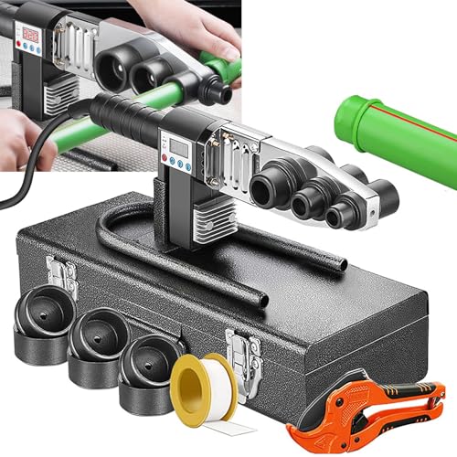 Kunststoff-Schweißgerät, Mit 3-Teiligem Matrizenkopf + Box + Scheren-Set, Handgeführtes Rohrschmelzschweißgerät, Zum Schweißen (20-32 Mm) Von Ppr/Pe/Pp-Rohren von LISTaRSw