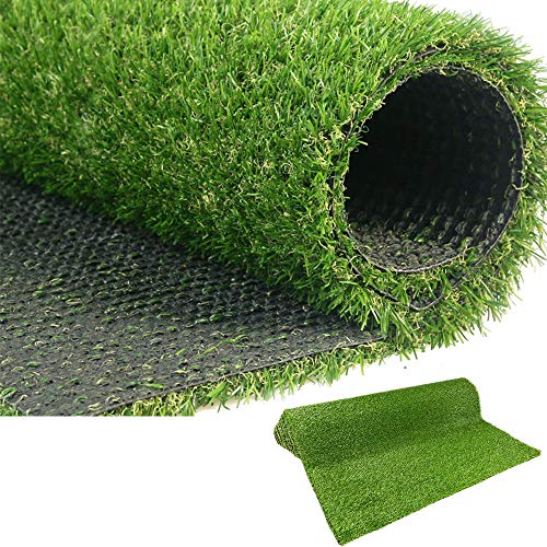 LITA Hochwertiger Kunstrasen, 20 mm Florhöhe, Kunstrasen mit hoher Dichte, natürlich und realistisch aussehender Garten Haustier Hund Rasen (20 mm Grashöhe, 1 m x 5 m) von LITA