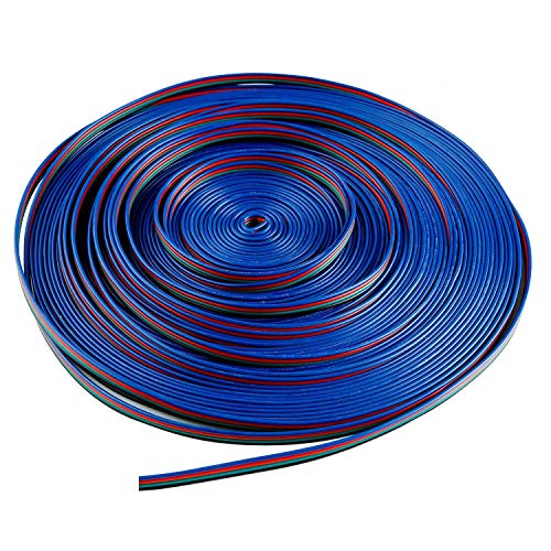 LitaElek 10m 22AWG RGB Verlängerungskabel 4 polig LED Streifen Verlängerung LED Band Verbindungskabel SMD 5050 3528 2835 RGB LED Strip Extension Kabel LED Stripe Anschlusskabel LED Leiste Verbinder von LITAELEK