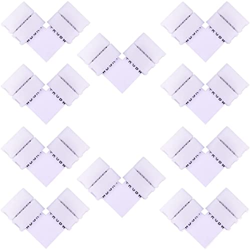 LitaElek 10pcs L-Form RGBW LED Streifen Eckverbinder 5-polig LED Strip Winkel LED Stripe Verbinder LED Schnellverbinder LED Band Anschluss für 10mm Breit SMD 5050 RGBW LED Streifen von LITAELEK