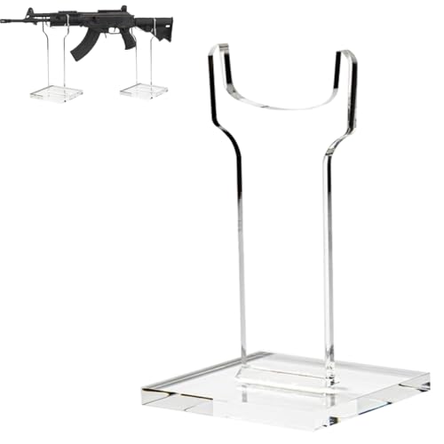 LITAITAI Rifle, Long Gun Display Stand for Displays and Shows, Clear Acrylic (25.4 cm High) Sold AS Single Units for Mixing Sizes. (Usually Pick 2) (25.4 cm) von LITAITAI