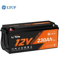 Litime - 12V 230Ah Plus Low-Temp-Schutz LiFePO4 Batterie Eingebautes 200A bms, Max 2944Wh Energie, Lithium-Eisenphosphat Batterie Perfekt für von LITIME