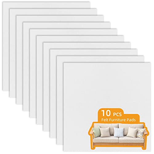LITLANDSTAR 10 PCS self-Adhesive Furniture Filz Pads 20 * 20cm,filzgleiter selbstklebend Möbelpolster für Sofa Couch Tischbeine Stuhl möbelfüße, Weiß von LITLANDSTAR