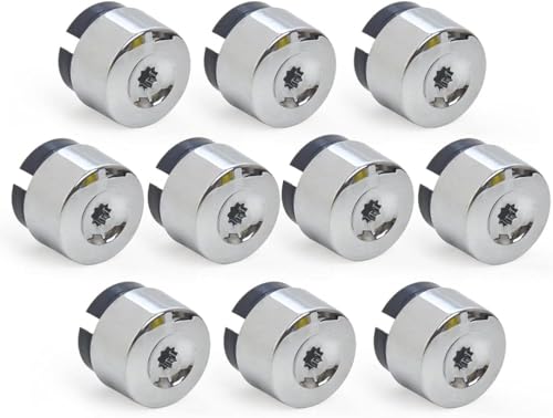 Radschraubenkappen,Radmuttern Kappen 10 stücke Chrom-Rad-Ansatz-Bolzenmut-Kappeabdeckung 7L6601173A. FIT AUF VERWENDUNG FÜR. 2004-2011 2011 2012 2013 2013 2014 von Playstala