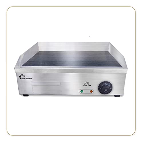 LITTLE BALANCE 8568 Snack Plus, elektrische Grillplatte für 6-8 Personen, 8 mm, 2900 W, Stahl antihaftbeschichtet von LITTLE BALANCE