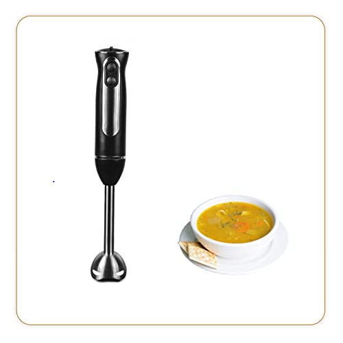 LITTLE BALANCE 8459 Speed Inox 600, Stabmixer, 8 Geschwindigkeitsstufen, Turbo, Spritzschutz, 600 W, Edelstahl von LITTLE BALANCE