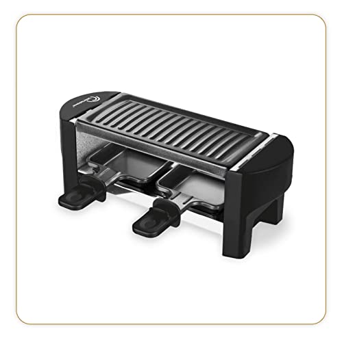 LITTLE BALANCE 8559 Black Jura 2 Raclette 1 oder 2 Personen, Antihaftbeschichtung, 1 oder 2 Personen, 320 W, schwarz von LITTLE BALANCE